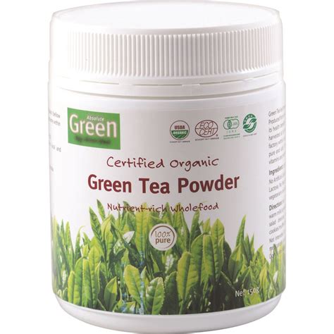 Absolute Green Certified Organic Green Tea Powder 150g - Vegan Co