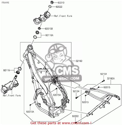 Kawasaki KX250ZGF 2016 EUROPE FRAME - buy original FRAME spares online