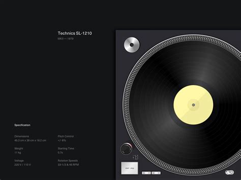 Technics SL-1210 Turntable by human.jpg® on Dribbble