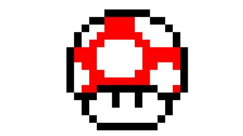 Simple Mario Mushroom | Online drawing, Pixel, Pixel art