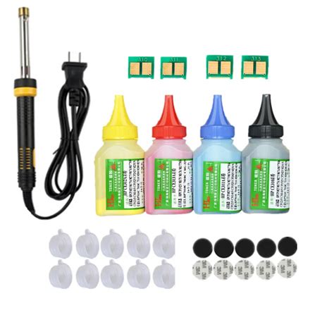 Refill toner Powder cartridge tool kit + 4 chip for HP CF210A 210A 131A ...