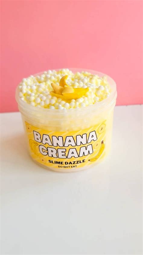 Banana Cream Slime Floam - Etsy