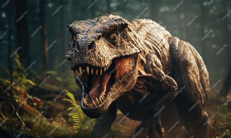 Premium AI Image | Jurassic World Tyrannosaurus rex in their natural ...