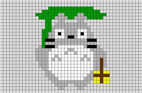 Totoro Pixel Art | Lego art, Totoro, Pixel art