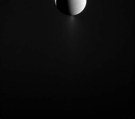 Enceladus' Geysers | Edited Cassini image of Enceladus and i… | Flickr