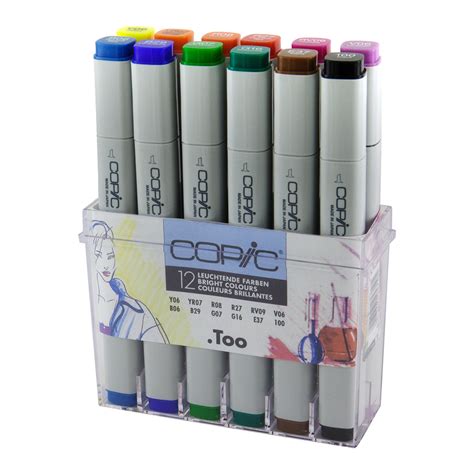 Copic Classic Marker 12 set Bright Colors | Markers N Pens