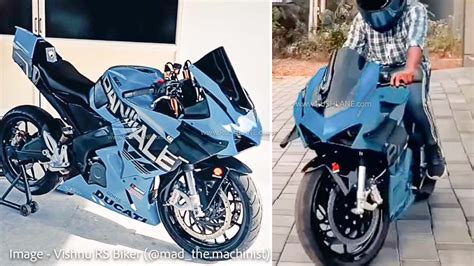 Bajaj Pulsar 200 RS Modified To Look Like Ducati For Rs 1 Lakh