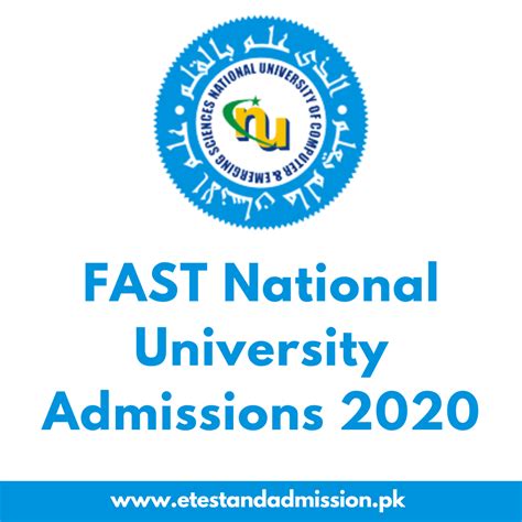 FAST NU Admissions 2020 - Etest And Admission