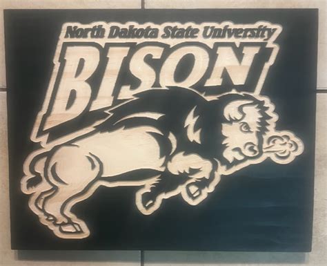 NDSU BISON RECTANGLE (GREEN) - Heirloom Wood