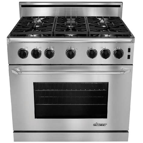 Dacor Renaissance 6-Burner 5.4-cu ft Slide-in Convection Gas Range ...