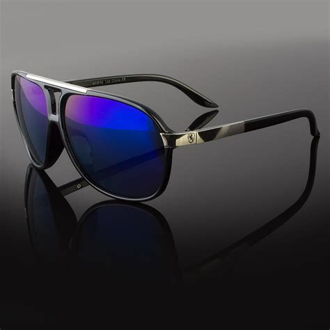 Sunny Shades - 80's Classic Retro Mens Fashion Mirror Lens Aviator ...