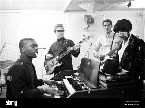 BOOKER T AND THE MGS recording in London in 1967 with Booker at ...