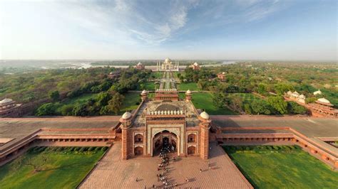 Aerial view of Taj Mahal in Agra, India - Bing Gallery