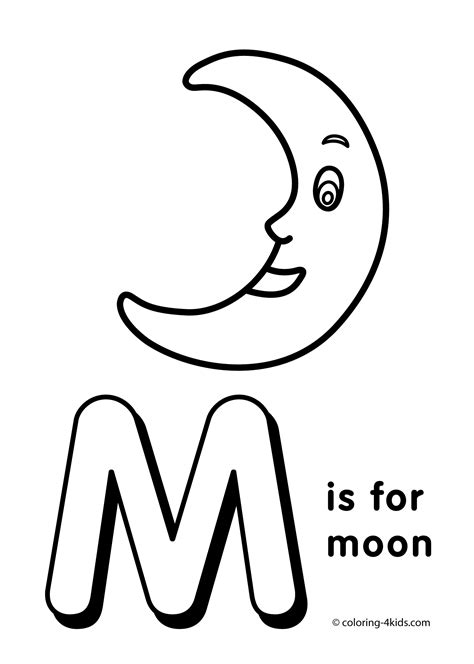 Letter Mm Coloring Pages