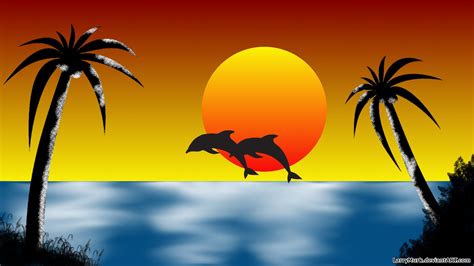 Sunset On The Beach Drawing at GetDrawings | Free download