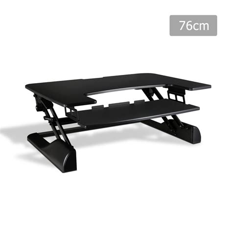 Height Adjustable Standing Desk Riser - Black