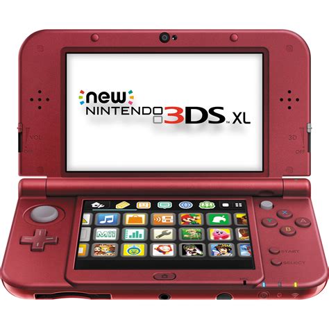 Nintendo 3DS XL Handheld Gaming System REDSRAAA B&H Photo Video