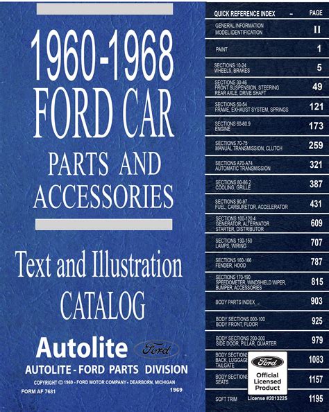 1960-68 Ford Car Parts & Accessories Catalog - Fordmanuals.com