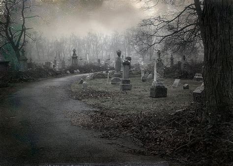 Spooky Graveyard Gothic Path Photograph by Gothicrow Images | Pixels