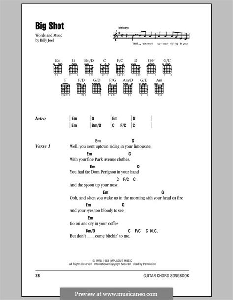 Big Shot by B. Joel - sheet music on MusicaNeo