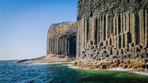 sea, Scotland, Cliff, Beach, UK, Rock Formation, Staffa Island, Erosion ...