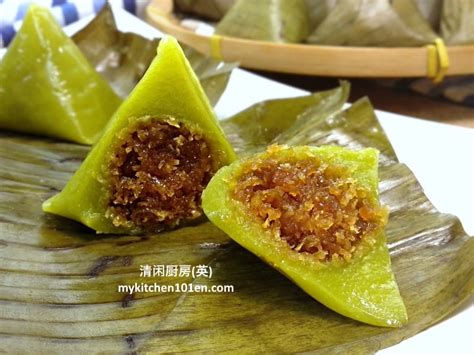 Pandan Kuih Koci Recipe (Resepi Kuih Koci Pandan)- with Detailed Steps ...