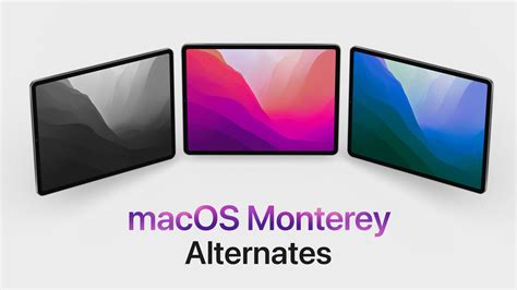 MacOS Monterey Alternate Wallpapers