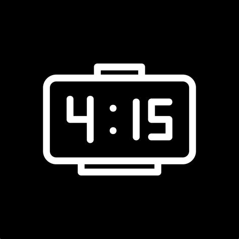 Digital Clock Vector Icon Design 20611667 Vector Art at Vecteezy