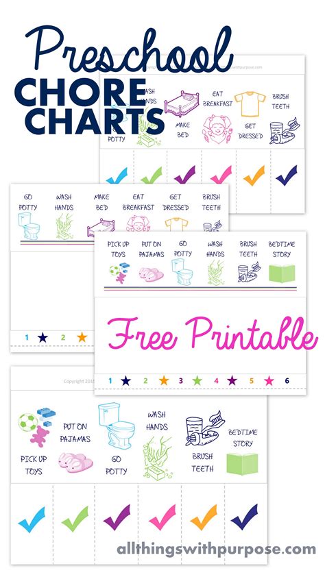 Preschool chore charts – Artofit