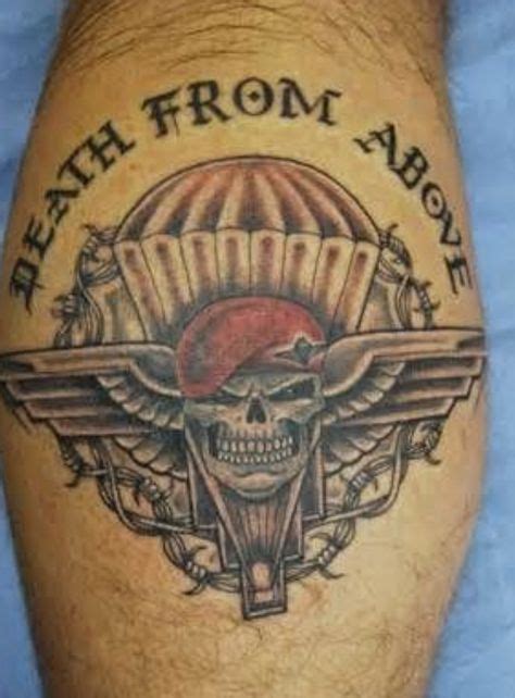 Parachute (With images) | Military tattoos, Army tattoos, Airborne tattoos