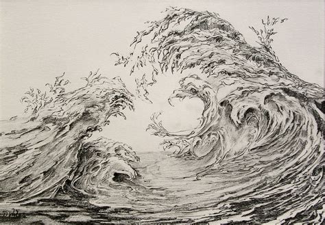 Ocean With Pencil Drawing at GetDrawings | Free download