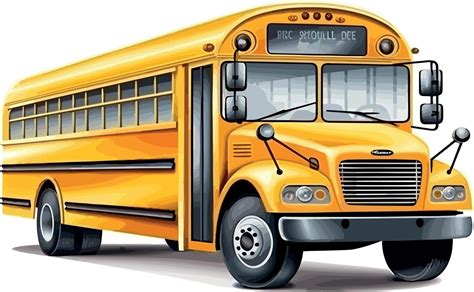 Illustration of Yellow Student School Bus Cartoon Clipart 23057018 ...