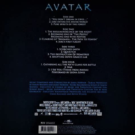 "AVATAR soundtrack James Horner MOV 180gm BLUE 2 LP gatefold, booklet ...