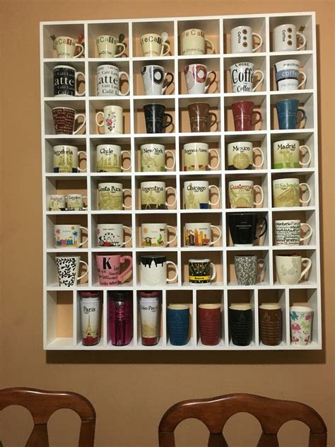 My mug collection its a shelf adaptation for my coffee mug collection ...