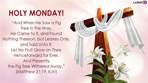 Festivals & Events News | Have a Blessed Holy Monday! Bible Verses ...