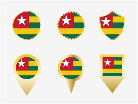 Vector flag set of Togo 22822512 Vector Art at Vecteezy