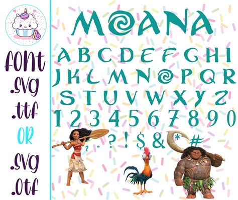 Moana Font Svg Moana Cricut Disney Moana Font Svg Princess Etsy | Porn ...