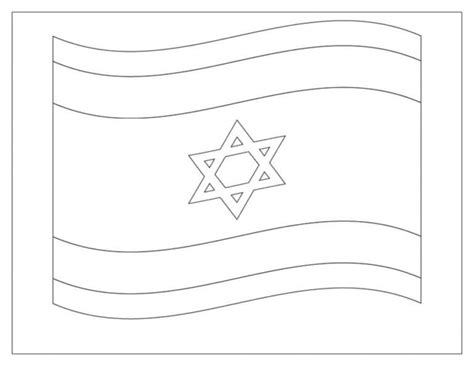 The flag of Israel is a Great coloring page - Download, Print or Color ...