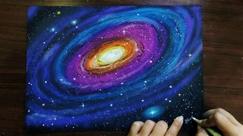 Quick and Easy Galaxy Drawing with Pastels for Beginners - Step by Step ...