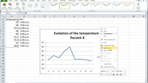 Line chart in Excel - YouTube