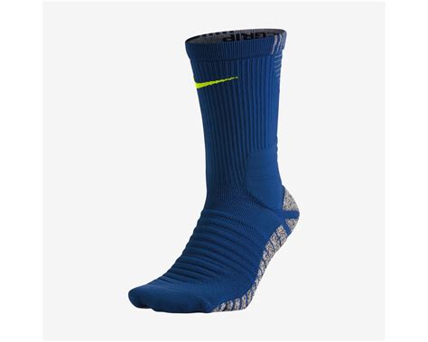 Nike Grip Strike Cushioned Crew Socks - Blue/Volt