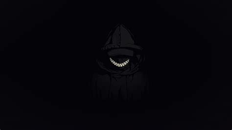 HD wallpaper: scary face, demon, minimalism, smile, dark, tooth, closed ...