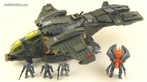 Mega Bloks Halo 97129 UNSC Pelican Gunship set review +bonus