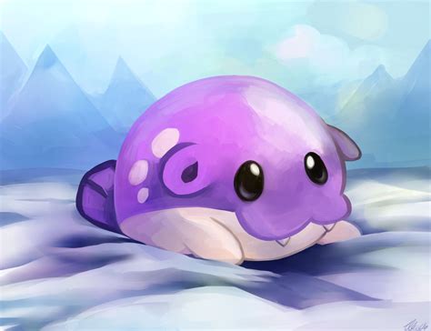 Shiny Spheal (Art trade) by mintinol on DeviantArt