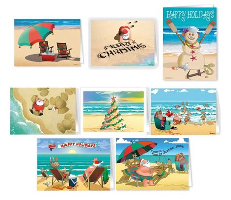 Beach Christmas Variety Pack | Beachy christmas cards, Beach christmas ...