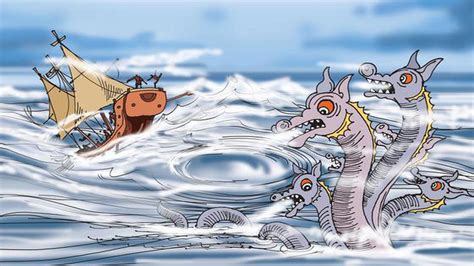 The story of Scylla and Charybdis, two monsters from Greek mythology ...