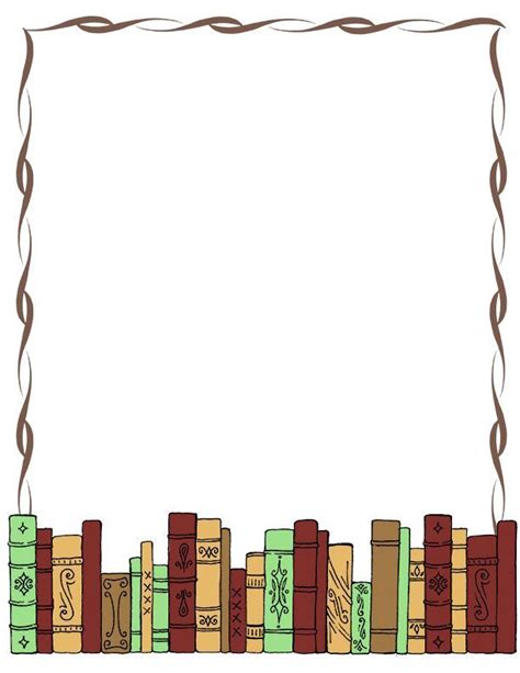 Book Border Clip Art - wejerru