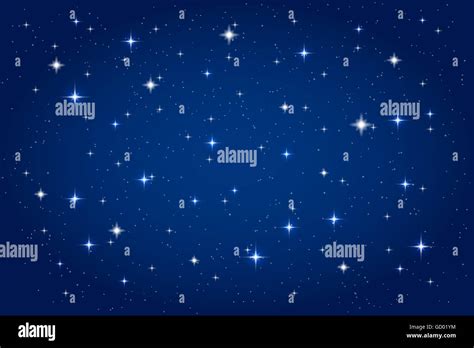 Night sky with shining stars background. horizontal template Stock ...