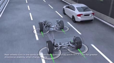 Audi A6 Dynamic all-wheel steering Animation