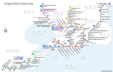 Qingdao Metro Map, Subway Lines, Rail Transit Map, 2024